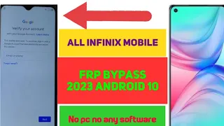 All Infinix Android 10 Frp Bypass || New Trick 2023 || Without Pc/Bypass Google Account 100% Working