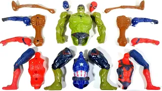 AVENGERS ASSEMBLE TOYS ~ SPIDER-MAN, HULK, CAPTAIN AMERICA, SIREN HEAD ~ MARVEL SUPERHEROES TOYS