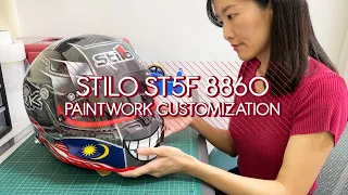 STILO ST5F 8860 | Metal Flakes | Helmet Paintwork Process [ENG SUB]