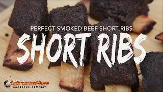 Beef Short Ribs Recipe  - Smoked Texas Style Beef Short Ribs on the Weber BBQ