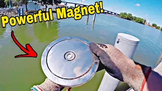 Magnet Fishing With The Most Powerful Magnet EVER Made - You Won't Believe What I Found!!!