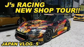 J'S RACING NEW GARAGE TOUR!! The Hot Version Champions!!