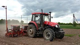 Посів кукурудзи трактором YTO 1054. Сівалка KUHN Planter 2. Гібриди кукурудзи ЕС Юнкай та Даниил.