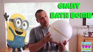 Giant Surprise Bath Bomb Minions Mineez Despicable Me 3 Toy Review | PSToyReviews