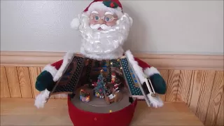Unique Animated Santa Claus Belly Opens Lights Up and Tells Night Before Christmas Story