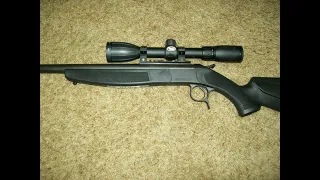 CVA .44 Mag Rifle First Shots and Sight In.  It is a single shot break barrel rifle.