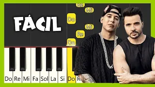 Despacito - Luis Fonsi ft. Daddy Yankee - TUTORIAL PIANO FÁCIL - CANCIÓN FÁCIL PARA PIANO