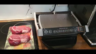 VLOG Обзор Tefal OptiGrill Электрогриль прижимной / Готовим стейки и скумбрию на гриле #vlog #влог