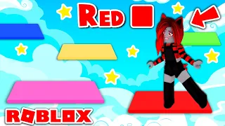 Jump On The RIGHT Color And WIN The Game! - Color Block Tower (Roblox)
