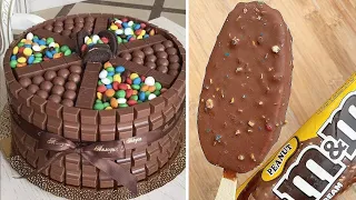 Fancy M&M Chocolate Cake Decorating Tutorial | Perfect Chocolate Cake Decorating Compilation