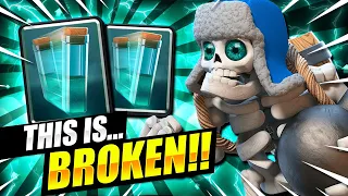 THIS DECK IS 100% BROKEN!! ZERO SKILL NEEDED TO WIN!! - Clash Royale