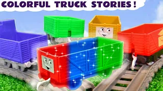 Toy Train Stories with Colorful Trucks