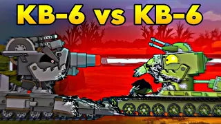 Кв-6 vs Тёмный  Кв-6 (часть2) - Мультики про танки