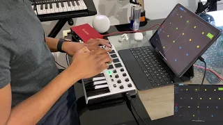 Training Session with Melodics using Akai MPK Mini II and Focusrite (01)