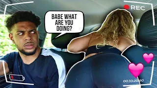 DISTRACTING MY BOYFRIEND WHILE HE DRIVES!! *HILARIOUS*