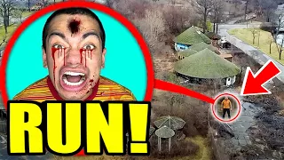 Drone Catches CURSED ARCADE CRANIACS At Secret Abandoned Zoo !! (HE CAME AFTER US!!)