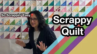 🔥 Scrappy Quilt Block Pattern 🔺 Srcrap Wall Of Fame Quilt