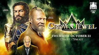 WWE CROWN JEWEL 2021 LIVE STREAM😇 ROMAN REIGNS VS BROCK LESNAR