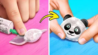 Juguete Fidget de Cinta Nano DIY 🎨 🐼 Artesanías Geniales y Trucos Increíbles para Tus Hijos