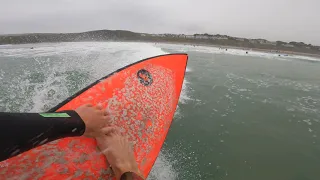 surfing Polzeath (Cornwall)