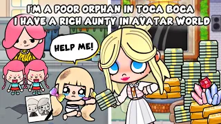 I'm A Poor Orphan In Toca Boca And I Have A Rich Aunty In Avatar World | Toca Life Sad Story