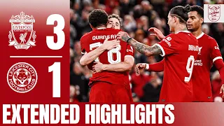 EXTENDED HIGHLIGHTS: Gakpo, Szoboszlai & Jota goals in Carabao Cup | Liverpool 3-1 Leicester