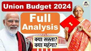 Union Budget 2024 | Budget 2024 Highlights in Hindi | Complete Analysis | UPSC Economy | Veer Talyan