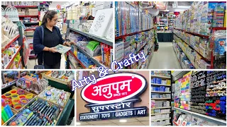 HUGE Art & Craft Stationary Superstore ..My Stationary Shopping | Stationery Haul | Anupam Store