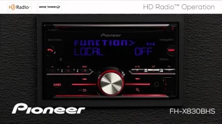 How to - FH-X830BHS - HD Radio Operation