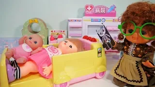 Baby doll Ambulance Toy & Hospital Funny Story