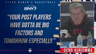 Geno Auriemma discusses the challenge of facing UCF's defense and physicality