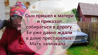 Сын пришел к матери и приказал собираться в дорогу...