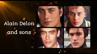 Alain Delon and sons | mix of faces | Ari Boulogne, Anthony Delon, Alain-Fabien Delon