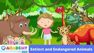 Extinct and Endangered Animals | Songs for Kids | Children | Learn English | Kindergarten |Preschool