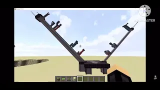 Soyuz rocket launch and explosion from minecraft