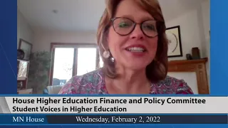 House Higher Education Finance and Policy Committee  2/3/22