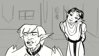 You're in love (Fenris Merril Banter Dragon Age Animatic)