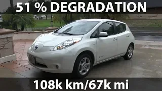 Leaf with 51 % degradation after 108k km/67k mi