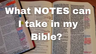 NOTETAKING in Your Bible