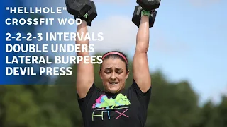 "Hellhole" CrossFit WOD | 2-2-2-3 Intervals of Devil Press + Double Unders + Lateral Burpees