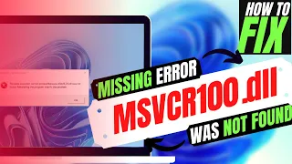 [2023] How To Fix MSVCR100.dll Missing Error ✅Not found error💻 Windows 10/11/7 💻 32/64bit