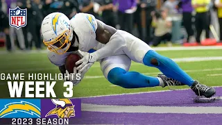 Los Angeles Chargers vs. Minnesota Vikings Game Highlights | NFL 2023 Week 3
