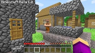 ЗАТРОЛЛИЛ ЖИТЕЛЕЙ САМОЙ СТАРОЙ ВЕРСИЕЙ МАЙНКРАФТА 100% троллинг ловушка minecraft