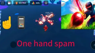 Blade ball how to 1 hand spam [MOBILE]