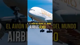 AIRBUS A380 El avión más grande #tecnologia #avion #aviones #dron #short #airbus