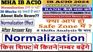 IB ACIO shiftwise NORMALISATION 2023 | ib acio 2023 normalisation | ib acio normalisation | ib acio