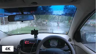 POV Driving in Rain | Chennai | GOPRO 4K | ASMR | Around Poonamalee High Road | Hyundai i10 2009