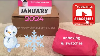 Macys January 2024 Beauty Box! Paid $15  Unboxing & Swatches Informative Video & Bonus Coupon