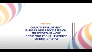 Webinar: ‘Capacity Development in the Prague Process region: The important work of MIEUX+’