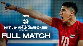 ARG🇦🇷 vs. EGY🇪🇬 - Full Match | Boys U19 World Championship | Pool A